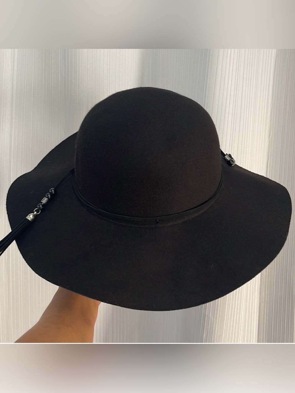 Angeia William Black Floppy‎ Hat